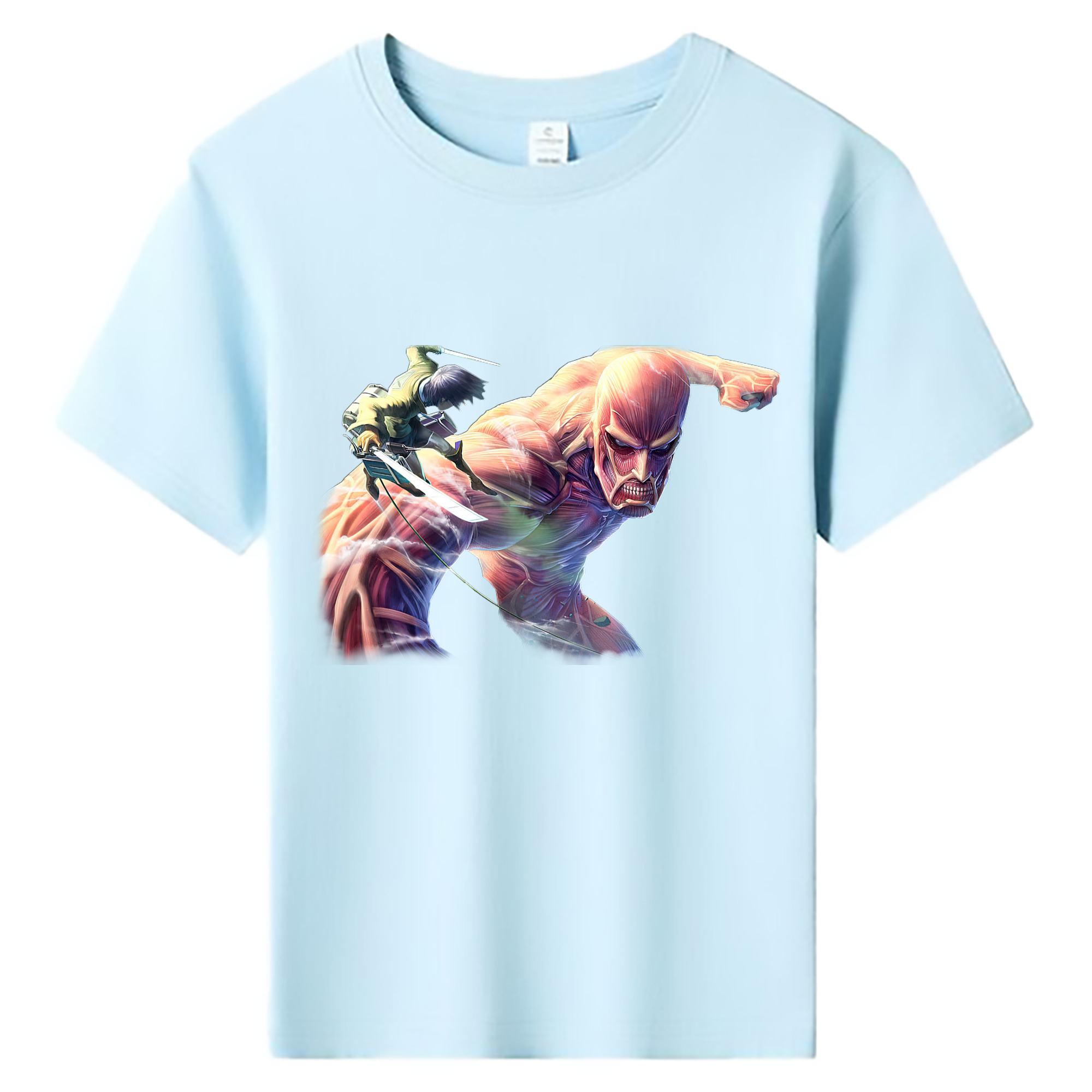 （画像用） 進撃の巨人 Attack on Titan 綿100％キッズTシャツ（フロントプリント）